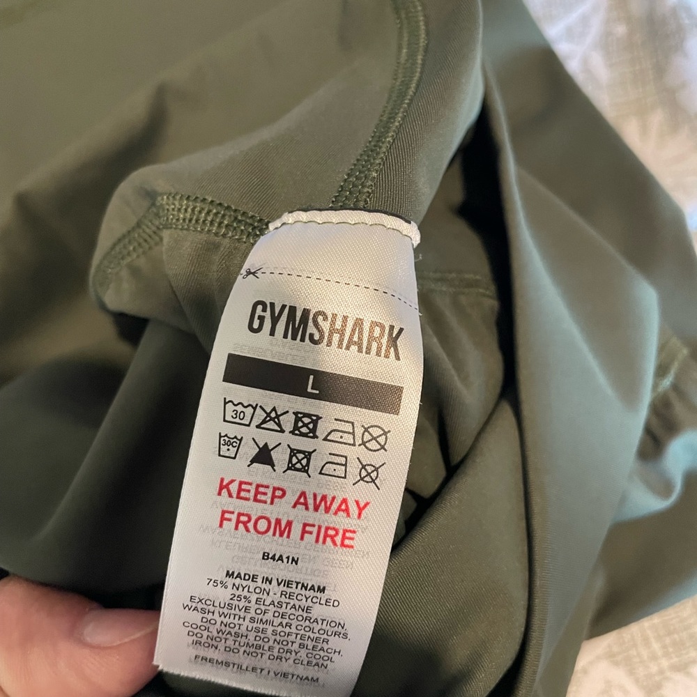 gymshark olive green flare leggings